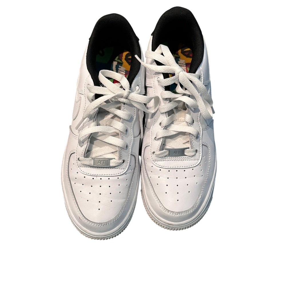 Nike Air Force 1 Low White Multi-Color GS Sneakers DV1331-100 Boys Size 5.5Y